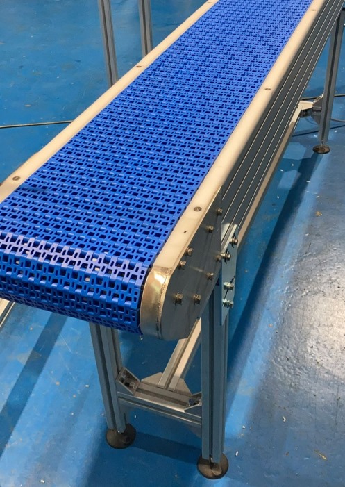 Modular Belt Conveyor Fabricated in Aluminium