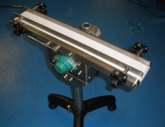 Light weight small conveyor with modular belt