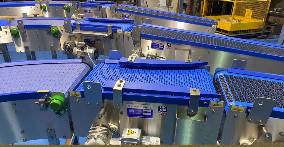 Modular Belt Conveyor System with Transfers